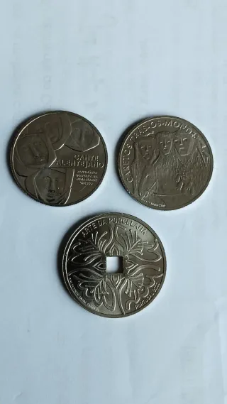 3 Moedas Euro Portugal 2015/2017e 2022