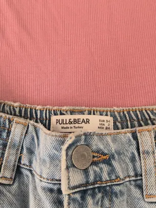 Conjunto jersey rosa y vaqueros Talla jersey S/M