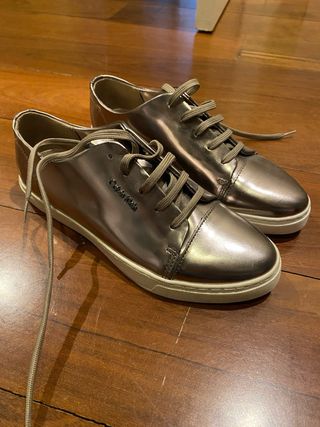 Zapatillas Calvin Klein Talla 36 Doradas/Plateadas