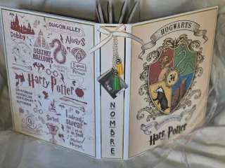 Álbum Scrapbook Harry Potter 4 Casas G,S,H,R.