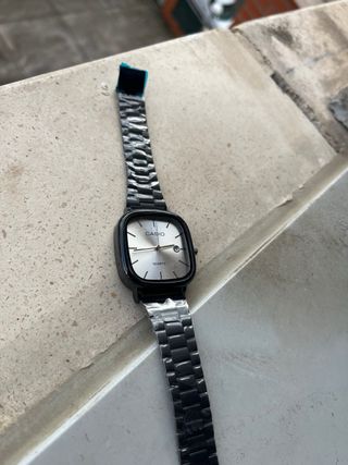 Reloj Casio Vintage Negro y Plateado