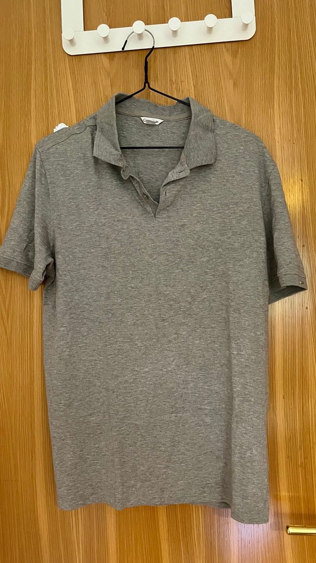 Polo Calvin Klein Gris Talla M Algodón