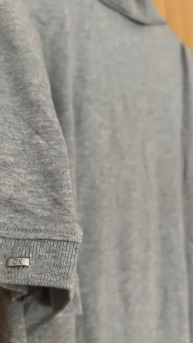 Polo Calvin Klein Gris Talla M Algodón