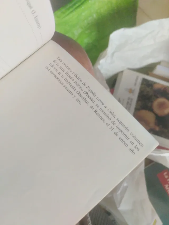 España canta a Cuba