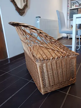 Sillón de mimbre 80x63x40cm