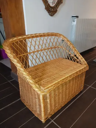 Sillón de mimbre 80x63x40cm