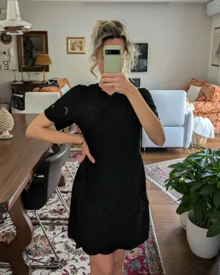 Vestito Zara scamosciato con ricami