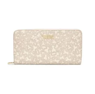 Billetera Tous Kaos Mini Lines Beige