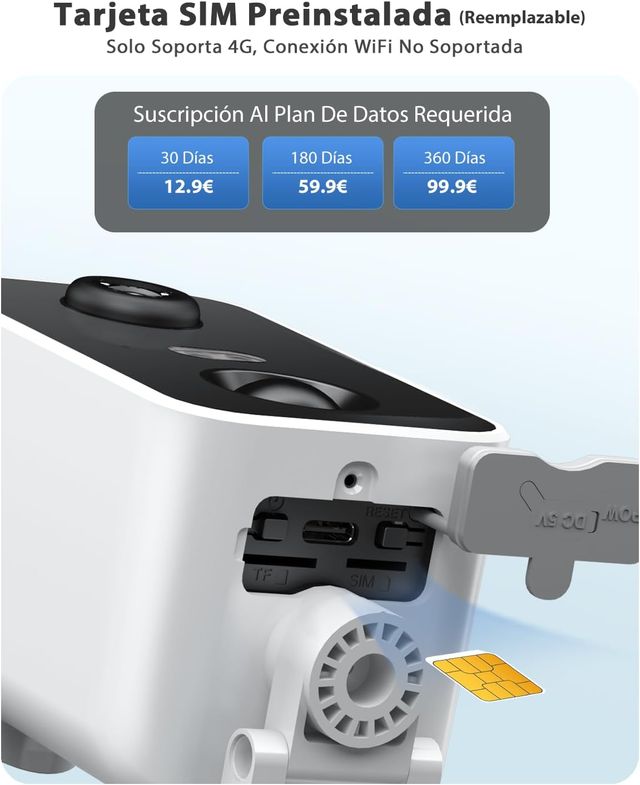 NUEVO - Cámara Vigilancia Xega 4G LTE Exterior