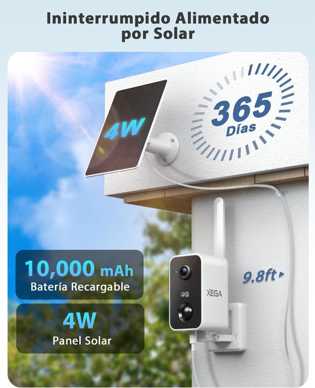 NUEVO - Cámara Vigilancia Xega 4G LTE Exterior