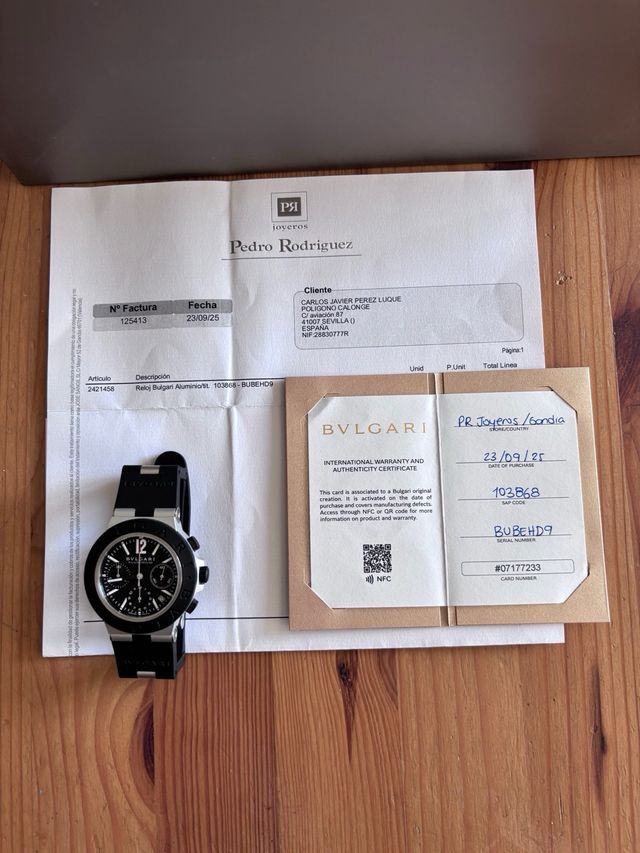 Reloj Bulgari Aluminium