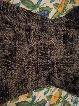 Chaqueta Zara Lana Mujer Negra y Blanca