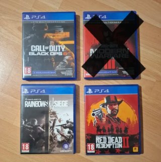 Lote 3 Juegos PS4: Call of Duty, Rainbow Six Siege