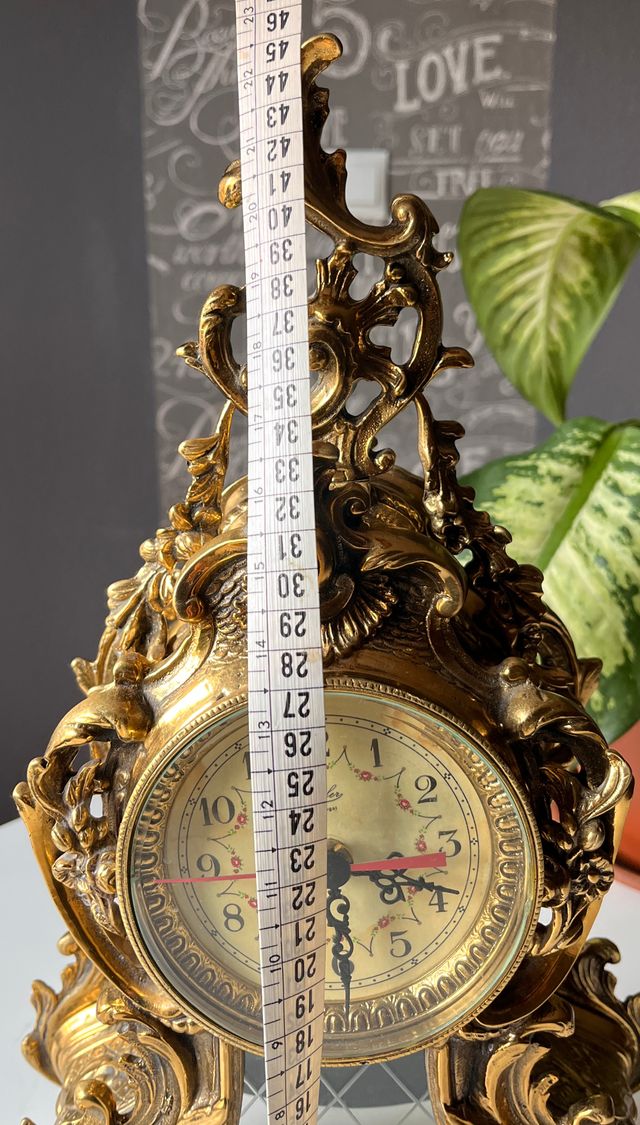 Reloj de sobremesa antiguo bronce macizo