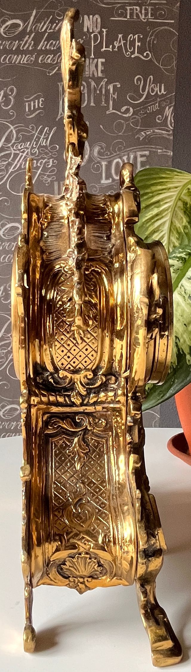 Reloj de sobremesa antiguo bronce macizo