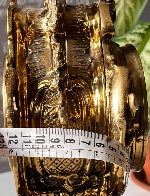 Reloj de sobremesa antiguo bronce macizo