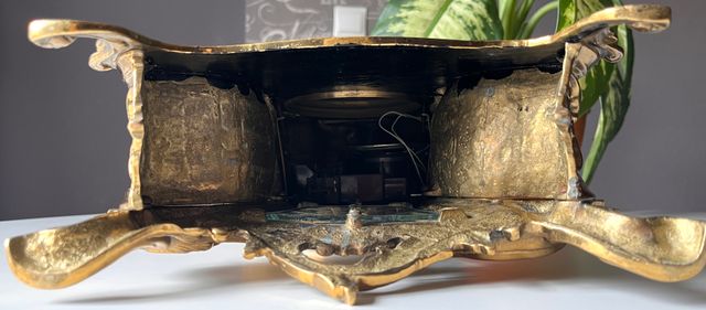 Reloj de sobremesa antiguo bronce macizo