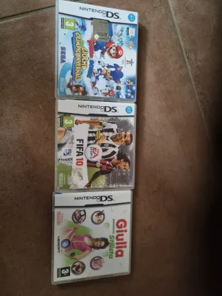 3 Giochi Nintendo DS: M e S, FIFA 10 e giulia stil