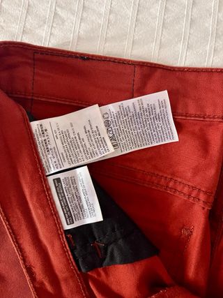 Calças Levis 511 Homem Vermelhas