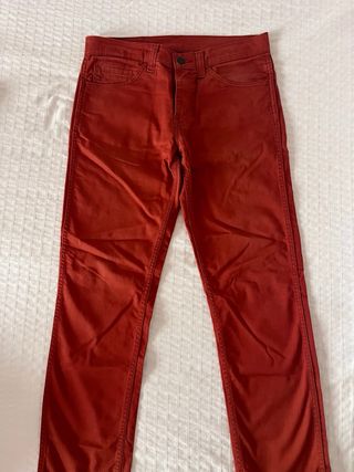 Calças Levis 511 Homem Vermelhas