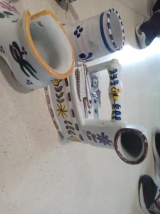 Conjunto de porcelana decorada