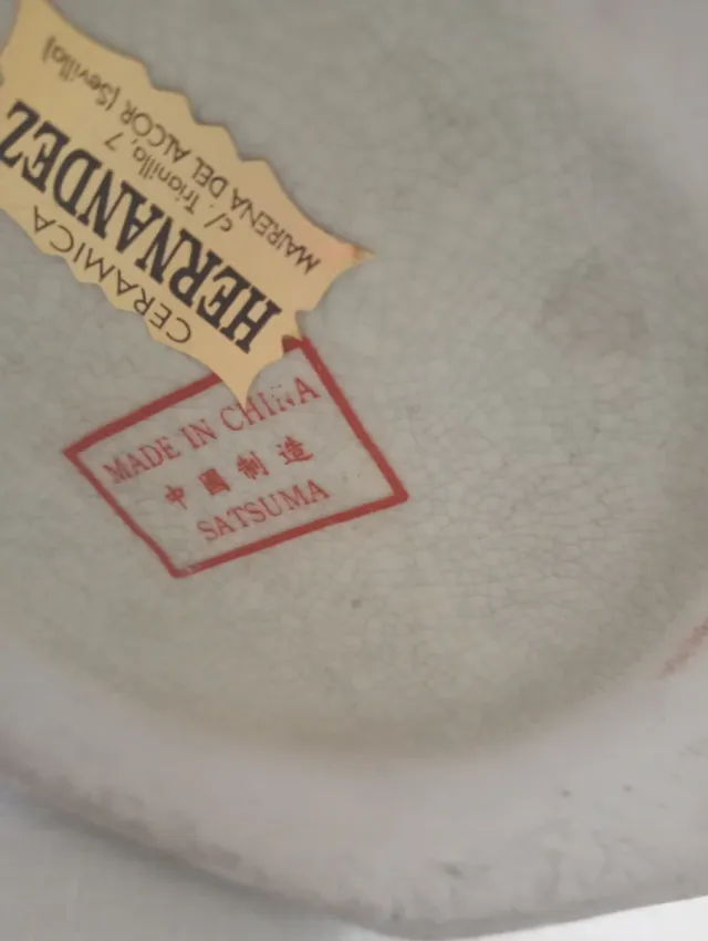 Jarrón porcelana china figuras