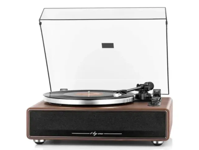 BY ONE Tocadiscos HiFi Bluetooth portátil