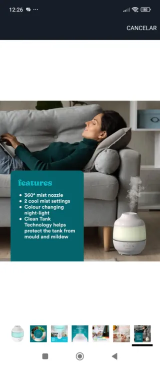 Humidificador HoMedics Total Comfort