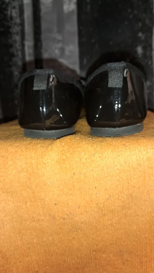 Zapatos niña charol negro talla 34