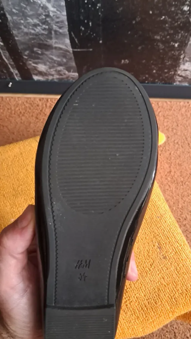 Zapatos niña charol negro talla 34