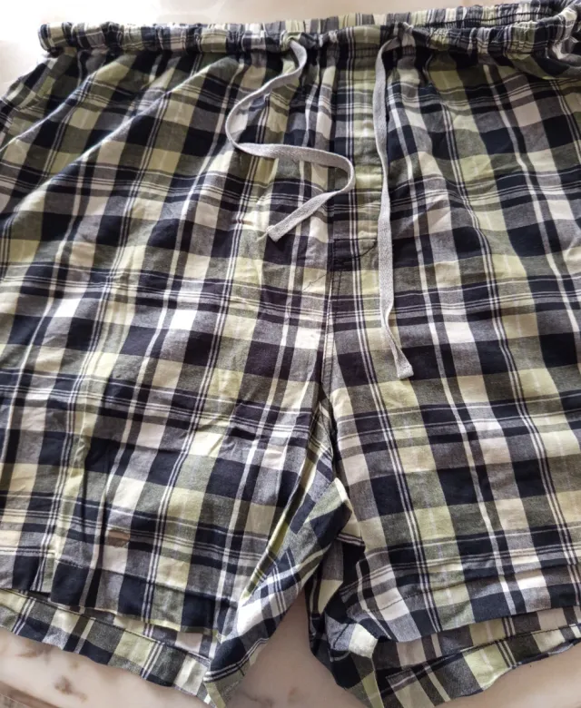 Pantaloncini corti a quadri in cotone Tg XXXL 33