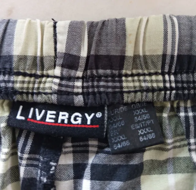 Pantaloncini corti a quadri in cotone Tg XXXL 33