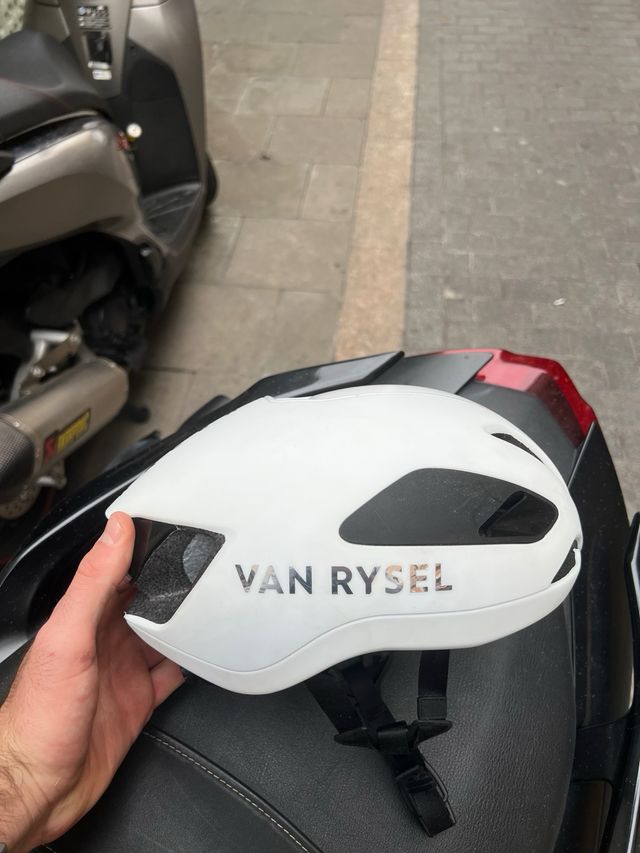 Casco Van Rysel RCR Blanco