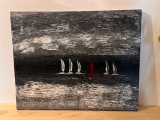 Quadro con barche a vela