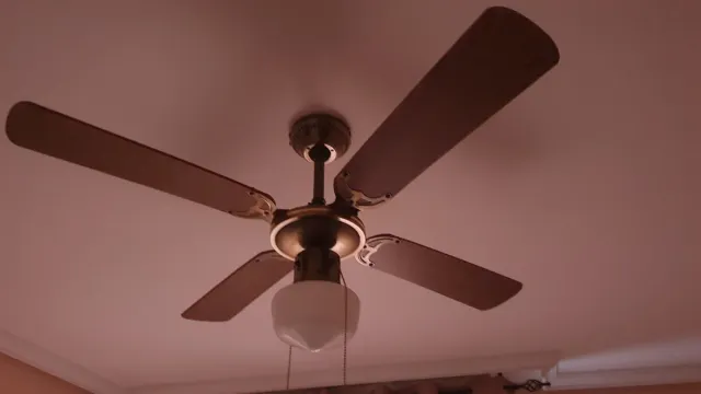Ventilador de techo con plafón