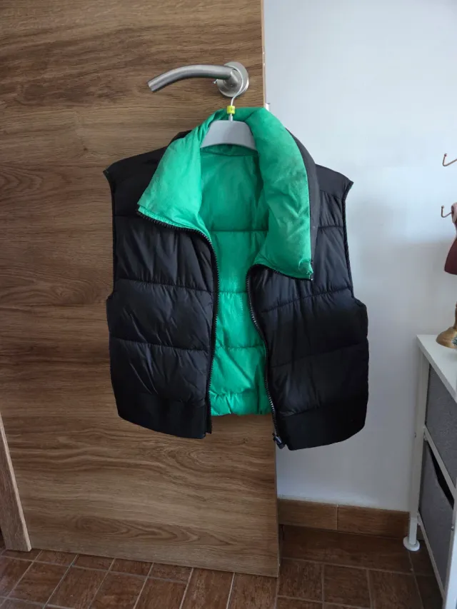 Chaqueta sin mangas reversible