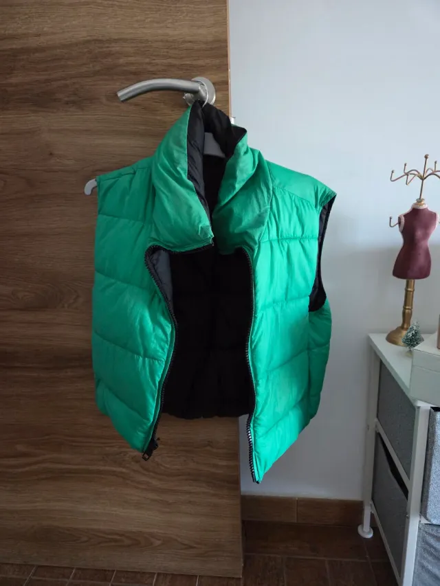 Chaqueta sin mangas reversible