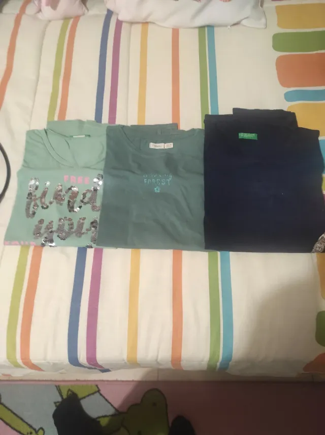 Lote 3 Camisetas Básicas Niña