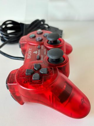 Controller originale Sony PS2 Clear Red SCPH 10010