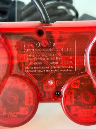 Controller originale Sony PS2 Clear Red SCPH 10010