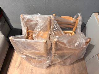 Sillas Cancio Vintage 1988 Madera NUEVAS!