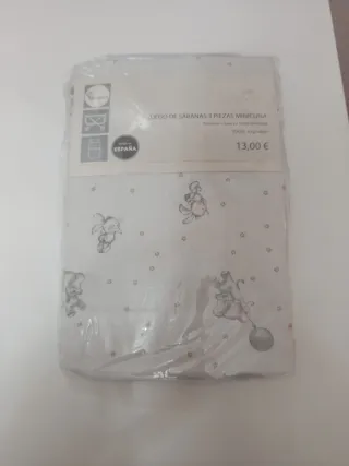 Juego Sábanas Minicuna 3 Piezas Algodón