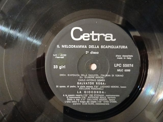LP Il Melodramma della Scapigliatura Vol. 2 Cetra