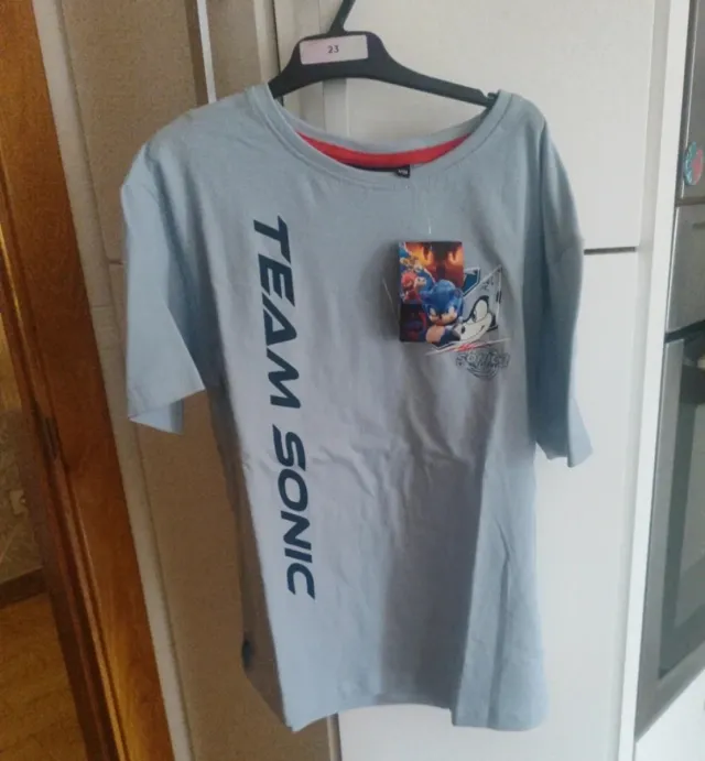 Camiseta Sonic Talla 8 Años