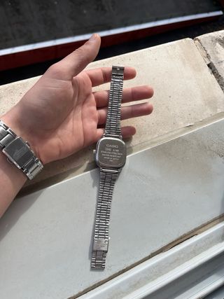 Reloj Casio Vintage Plata y Turquesa