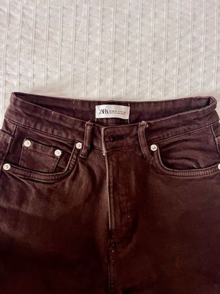 Calças Zara castanhas