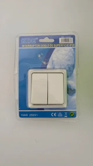 Interruptor Doble Superficie KDE IP20