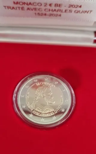 Moneda conmemorativa 2€ Monaco 2024 CC Carlos V