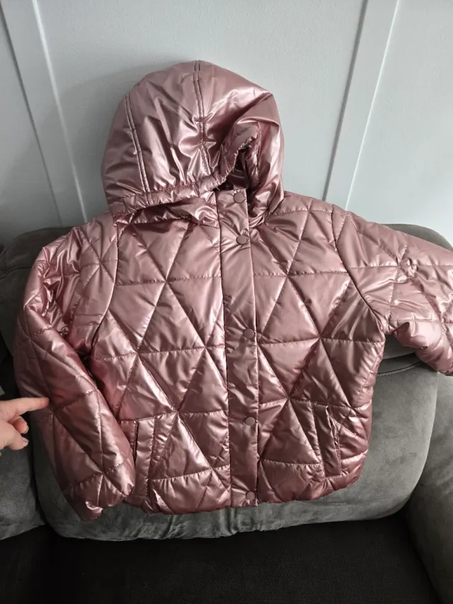 Giacchetta rosa metallizzata per bambina 11/12 anni