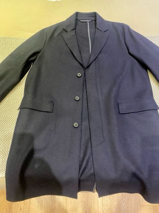 Abrigo Purificación García azul marino